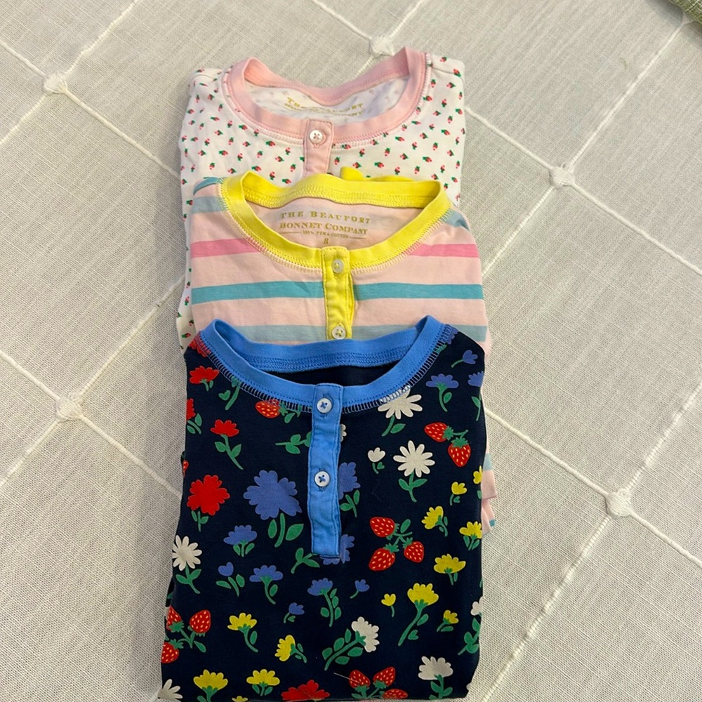 TBBC long sleeve pajama sets, Sara Jane’s Sweet Dreams-3 pair